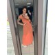 Silva Dress Long Orange